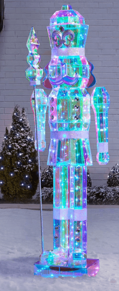 PRE LIT 6FT PRISMATIC NUTCRACKER IN BOX