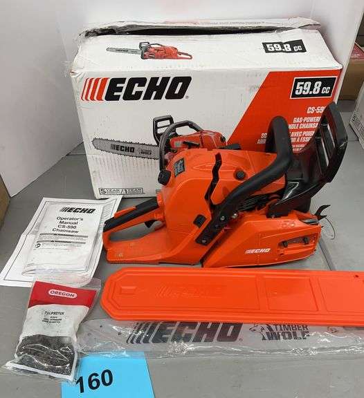 ECHO 59.8CC GAS REAR HANDLE CHAINSAW W/ BOX