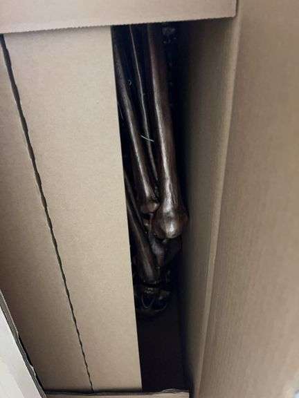 2PC ANIMATED SKELETON DECOR IN BOX - BRONZE