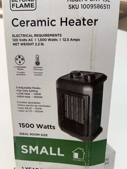 (2) BEYOND FLAME CERAMIC HEATERS IN BOXES