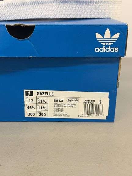 MENS ADIDAS GAZELLE SHOES W/ BOX SIZE 12