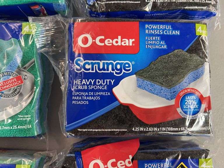 (16) PACKS OF O CEDAR SCRUB SPONGES