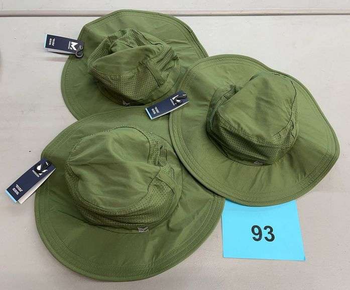 (3) MISSION COOLING HATS - GREEN