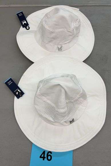 (2) MISSION COOLING HATS - WHITE