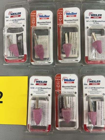 (22) WEILER MOUNTED POINTS