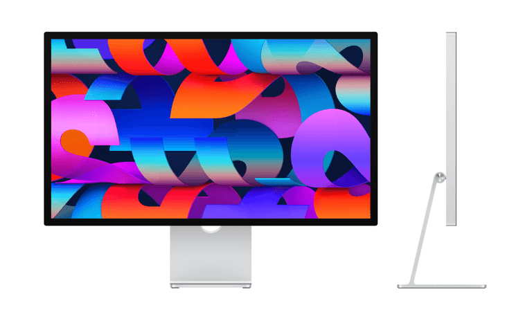 APPLE STUDIO DISPLAY (TILT & HEIGHT ADJUSTABLE) STANDARD GLASS IN BOX - SILVER (MODEL MK0Q3LLA)