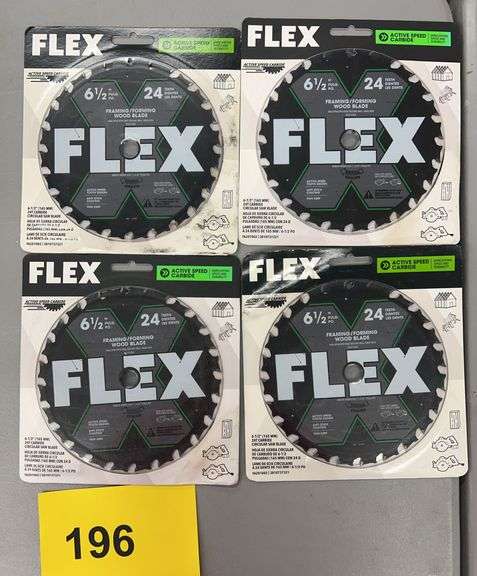 (4) FLEX 6-1/2" CIRCULAR SAW BLADES