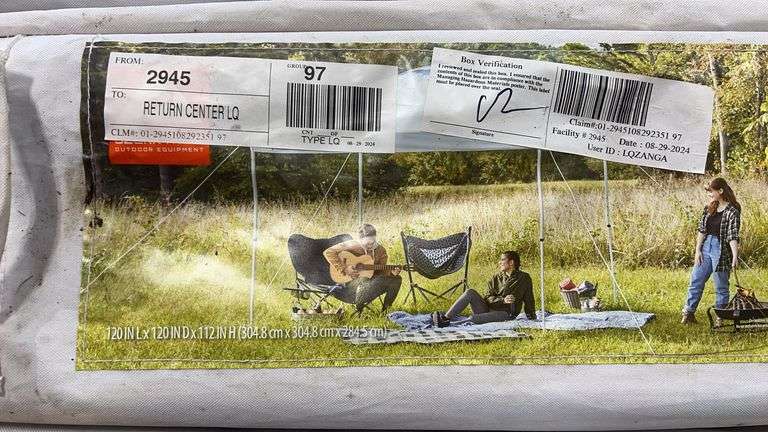 AS IS - (3) OZARK TRAIL 10FTx10FT SIMPLE PUSH CANOPIES IN BAGS
