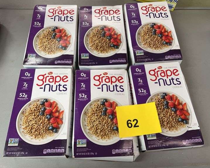 (6) BOXES OF GRAPE NUTS CEREAL