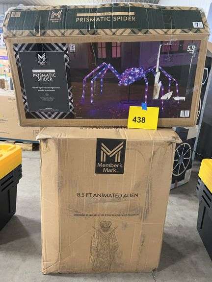 AS IS - ANIMATED ALIEN & PRISMATIC SPIDER IN BOXES