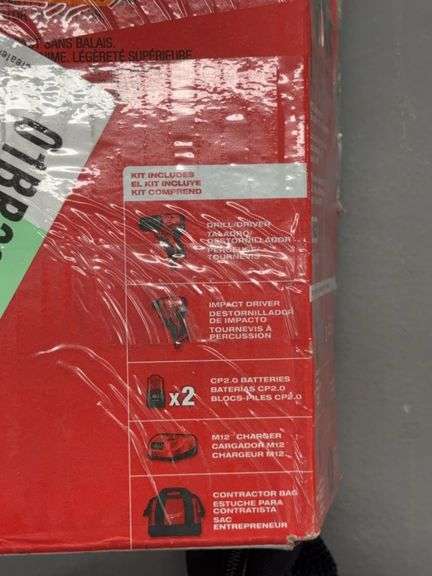 MILWAUKEE M12 SUBCOMPACT BRUSHLESS 2-TOOL COMBO KIT W/ BOX