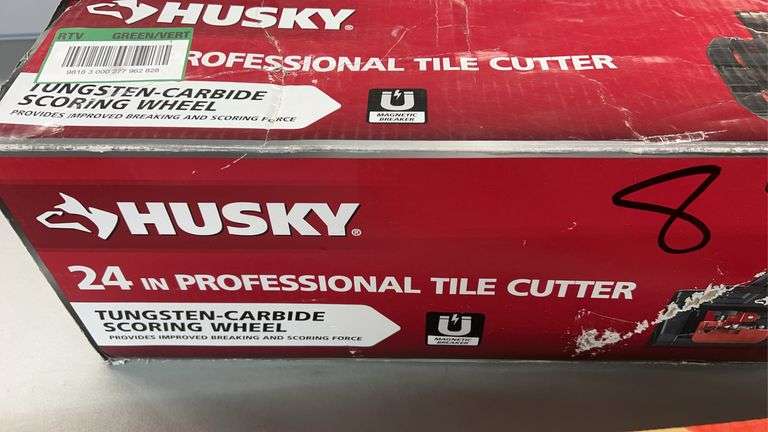 AS IS - (2) TILE CUTTERS IN BOXES - HUSKY & RUBI