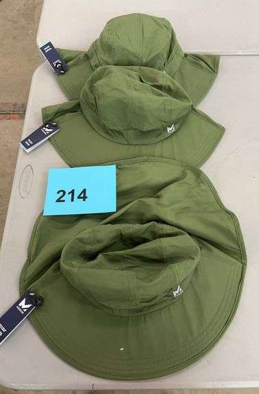 (3) MISSION COOLING HATS - GREEN