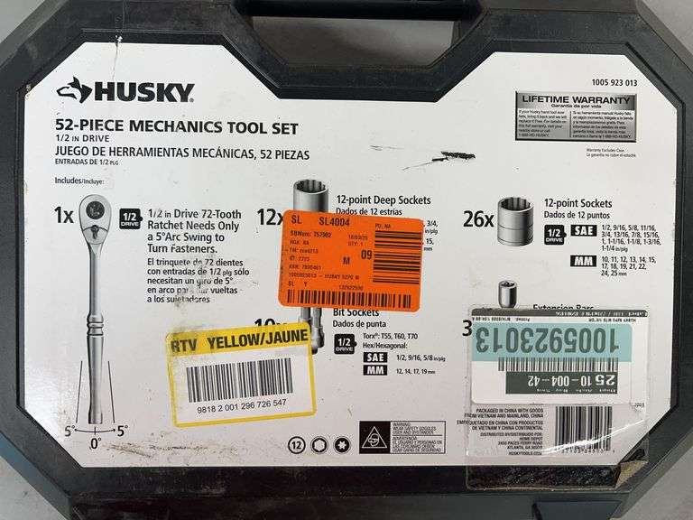 HUSKY 25PC MECHANICS TOOL SET IN CASE