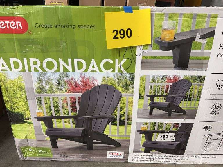 KETER ADIRONDACK CHAIR IN BOX - BLUE