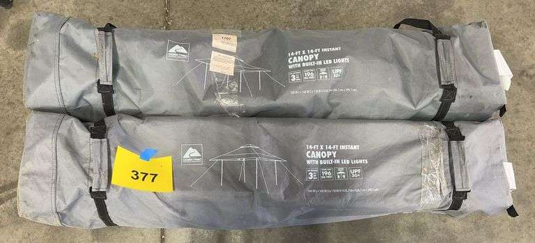 AS IS - (2) 14FTx14FT INSTANT CANOPIES IN BAGS