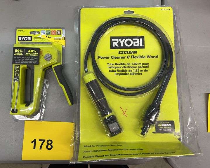 RYOBI STAPLER & POWER CLEANER WAND