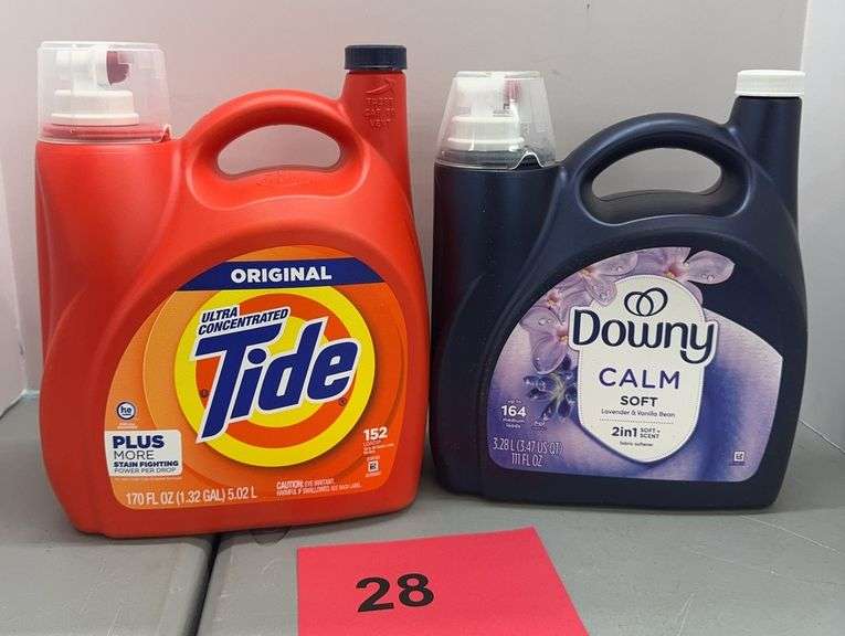 2PC LAUNDRY LOT - TIDE & DOWNY