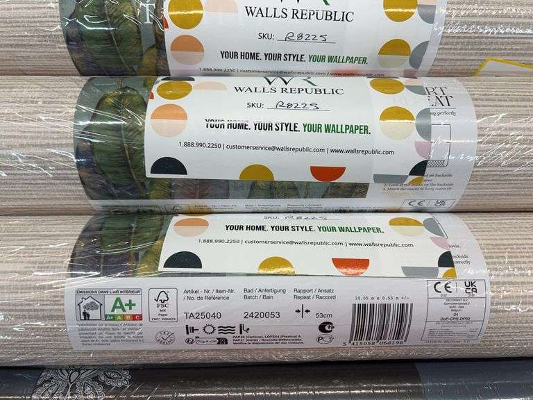 (7) ROLLS OF WALLPAPER