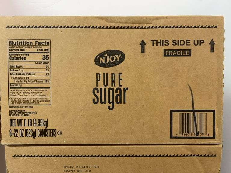 (4) BOXES OF NJOY PURE SUGAR