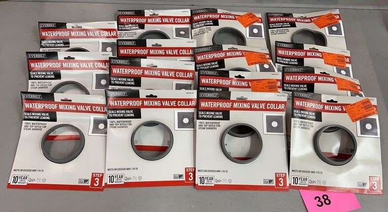 (15) EVERBILT WATERPROOF MIXING VALVE COLLARS