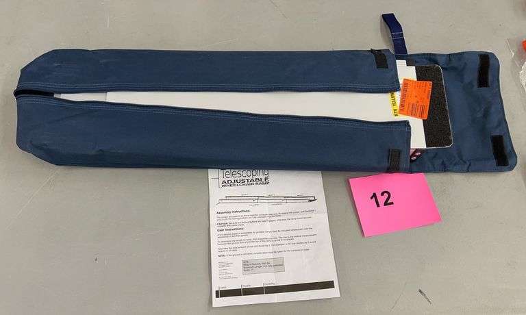 TELESCOPING ADJUSTABLE WHEELCHAIR RAMP IN BAG
