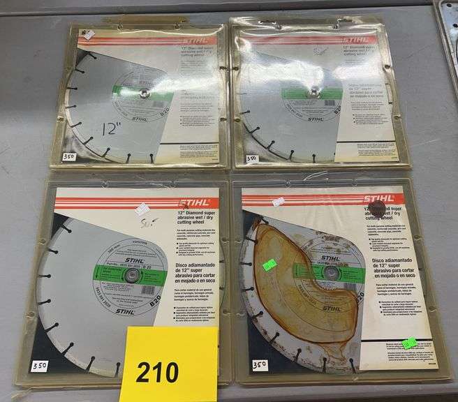 (4) STIHL 12" CIRCULAR SAW BLADES