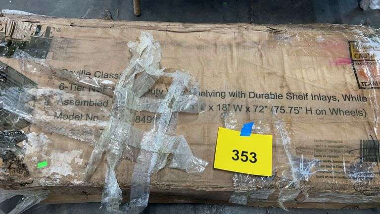 AS IS - (2) SEVILLE CLASSICS 6 TIER SHELVING RACKS IN BOXES