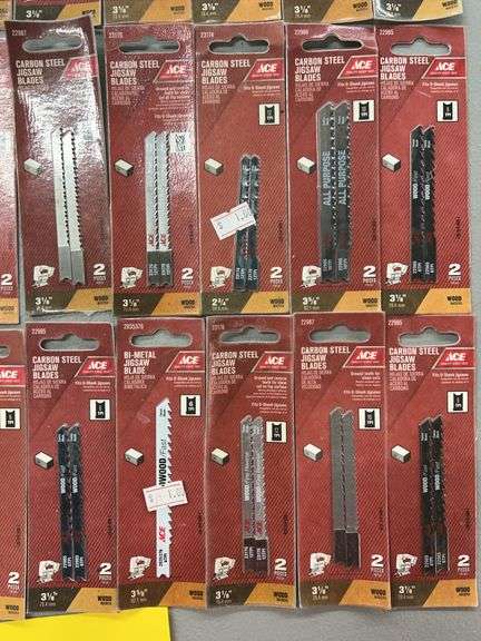MISC LOT OF ACE JIG SAW BLADES