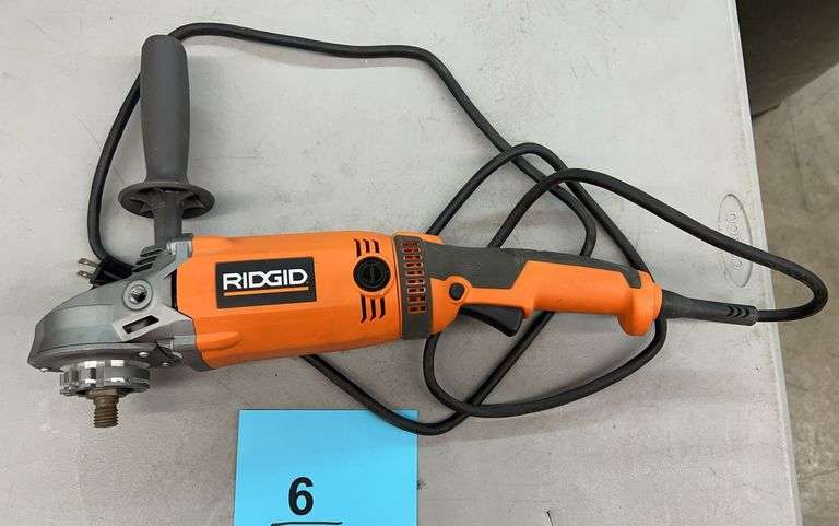 RIDGID 15 AMP 7" ANGLE GRINDER