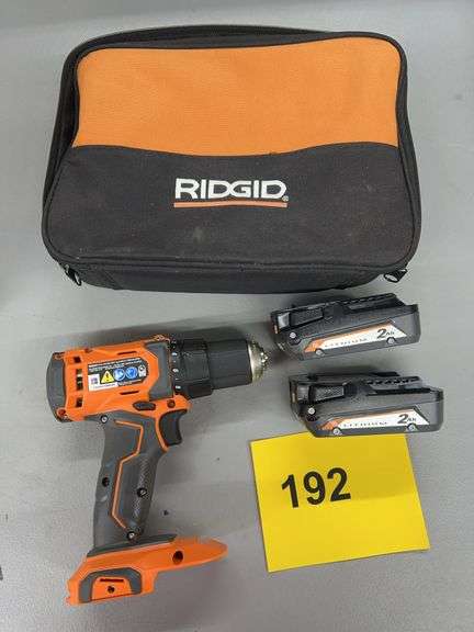 RIDGID 18V 1/2 DRILL/ DRIVER W/ (2) BATTERIES