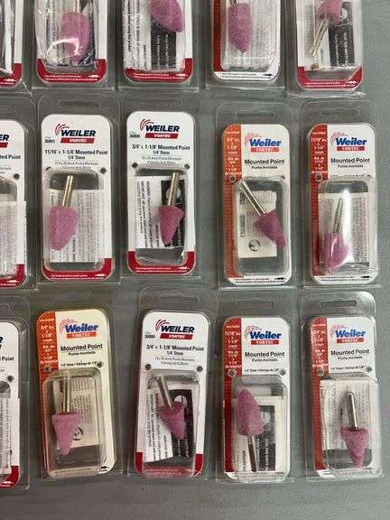 (22) WEILER MOUNTED POINTS