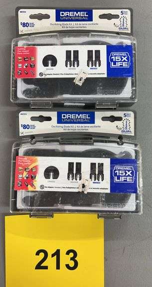 (2) DREMEL OSCILLATING BLADE KITS