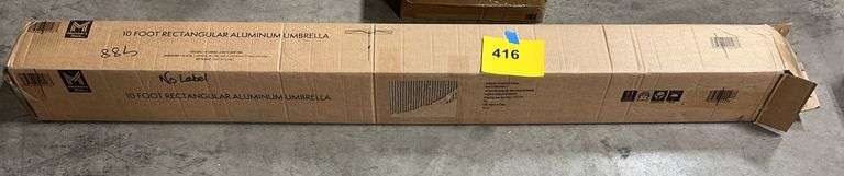 10FT RECTANGULAR ALUMINIUM UMBRELLA IN BOX