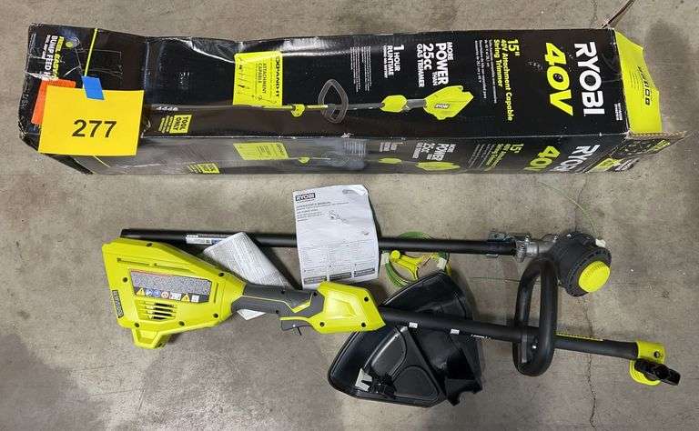 RYOBI 15" 40V STRING TRIMMER W/ BOX
