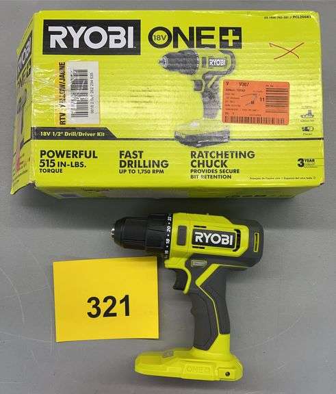 RYOBI 18V 1/2" DRILL/ DRIVER W/ BOX (TOOL ONLY)