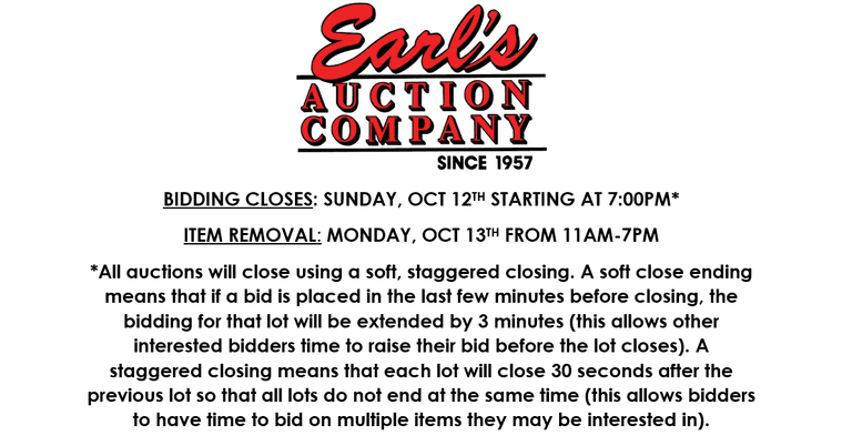ONLINE CLOTHING AUCTION! 10/6-10/12
