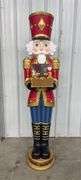 NEW 6FT PRE-LIT GRAND NUTCRACKER WITH MUSIC BOX
