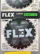 (4) FLEX 6-1/2" CIRCULAR SAW BLADES