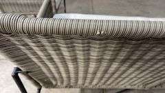 AS IS - 3PC ALL WEATHER PATIO SET - GREY & WHITE