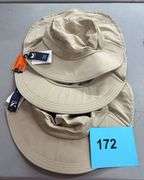 (3) MISSION COOLING HATS - BEIGE