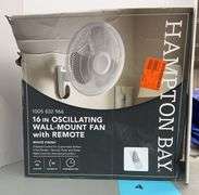 HAMPTON BAY 16" OSCILLATING WALL MOUNT FAN IN BOX