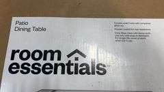 ROOM ESSENTIALS PATIO DINING TABLE IN BOX