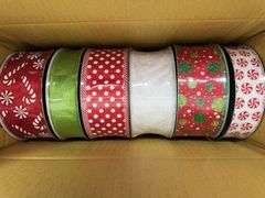 (1) 6-PACK OF PREMIUM HOLIDAY RIBBON