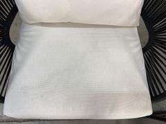 3PC ALL WEATHER PATIO SET - BLACK & WHITE