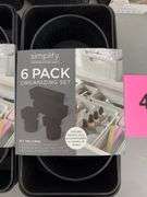 (6) SIMPLIFY 6PC ORGANIZING SETS