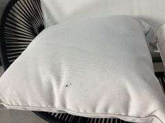 3PC ALL WEATHER PATIO SET - BLACK & WHITE