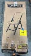(4) LIFETIME FOLDING CHAIRS IN BOX - WHITE