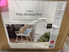 THRESHOLD WINDSOR PATIO ROCKING CHAIR IN BOX