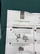 7X7FT INSTANT CANOPY IN BAG - GREEN SMOKE COLOR